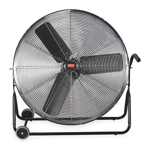 DAYTON Mobile Air Circulator 30" Non-Oscillating, 115VAC, 5050/5750/6200 CFM