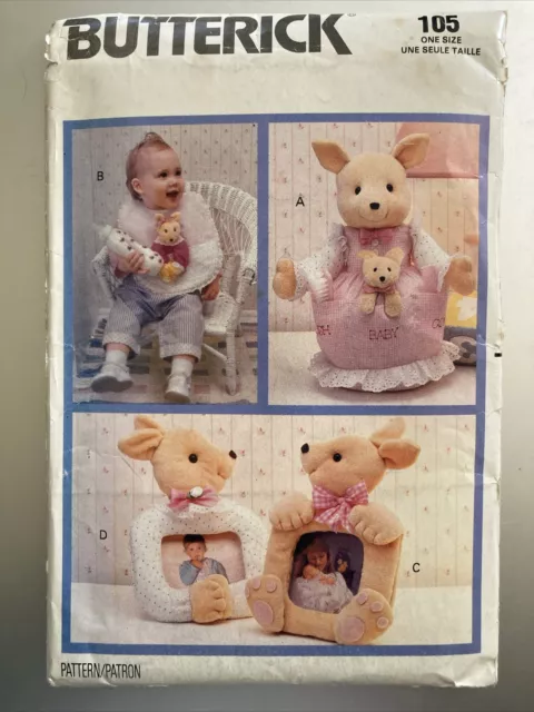 Kinderzimmer Baby Zubehör Nähmuster Rahmen Känguru Organizer Lätzchen Butterick