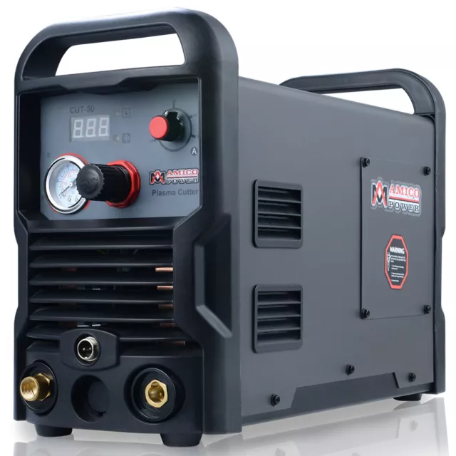 CUT-50, 50 Amp Air Plasma Cutter, 110V & 230V Dual Voltage DC Inverter Cutting