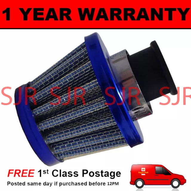 18mm MINI AIR OIL VENT VALVE BREATHER FILTER FITS MOST CARS BLUE CONE