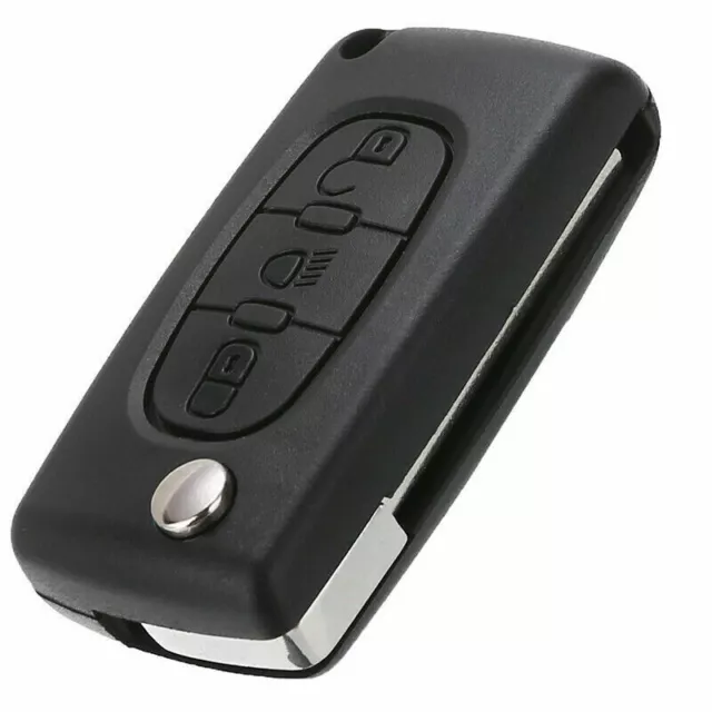 3 Buttons Folding Flip Remote Key Fob Case Shell Fit Citroen C2 C3 C5 C4 Picasso