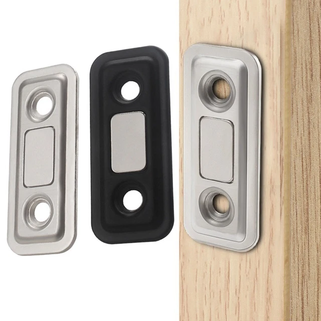 Serratura Armadietto Mobili Hardware Accessori Nero/Argento Magnete Fermaporta