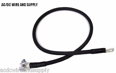 28" # 2 Gauge Top Post, Negative Battery Cable Made In Usa