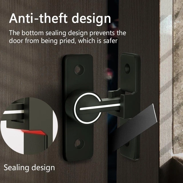 Sliding Barn Door Lock, Stainless Steel Gate Latches Flip Latch Safety-Door Bolt