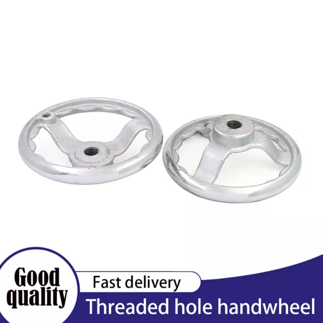 Threaded holes Chrome plated Hand Wheel For Milling Lathe Parts 3/4/5/6/8 Inch