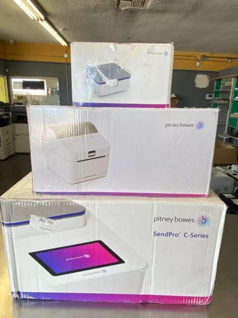 Pitney Bowes SendPro C 2H00 Postage Printer w/ MP81 Scale w/1E35 Thermal Printer