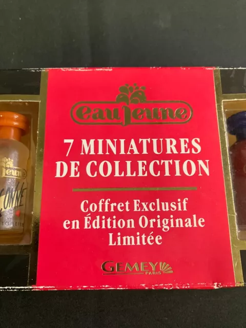 Eau Jeune - x7 Miniature Perfume Box Set - 5ml EDT Fragrances - Vintage