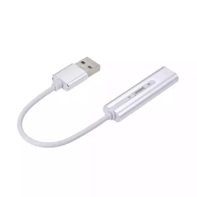 Tarjeta de Sonido Externa USB Adaptador de Audio con 3.5mm Jack para Auriculares 3