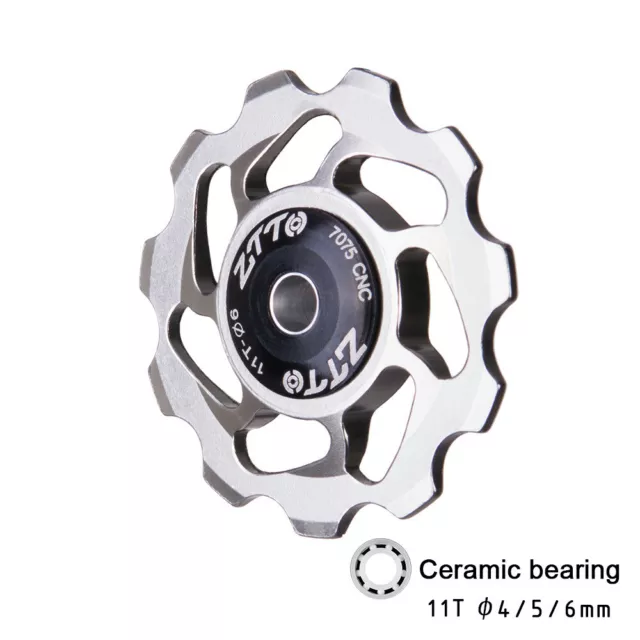 ZTTO 11T MTB Bicycle Rear Derailleur  Wheel Ceramic Bearing Pulley S1X1