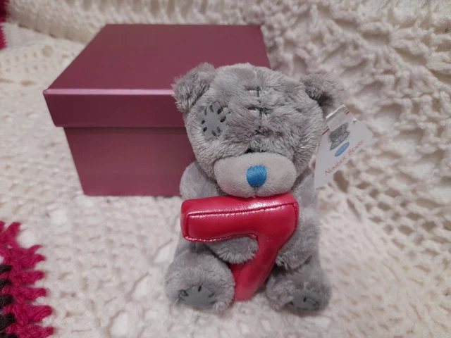Me to You Tatty Teddy Bear Pink 7 Grey  Soft Toy Carte Blanche Birthday Gift Box