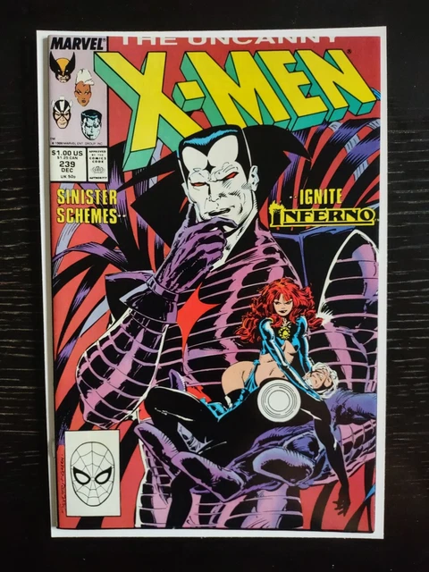Uncanny X-Men #239 1st cover appearance Mr Sinister Marvel 1988