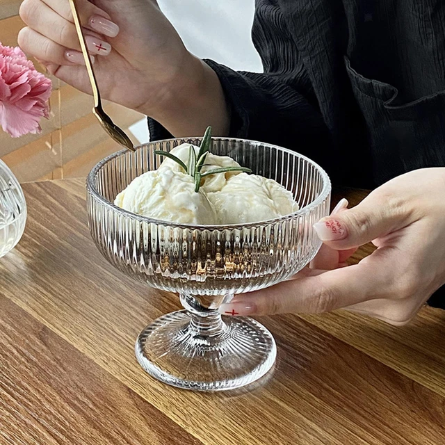 Set di 3 insalatiere in vetro trasparente, impilabili per frutta Phnom Penh Insalatiere Ciotole da portata per ristorante Ciotole da dessert Bicchieri per la casa Ottimo per insalata, snack, dessert
