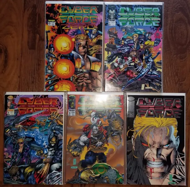 Image Comics: Cyber Force Ls  #0-4  : Silvestri  (1992)