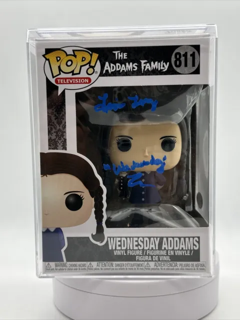 Funko Pop Television: WEDNESDAY ADDAMS #811 Signed Ships In hardstack