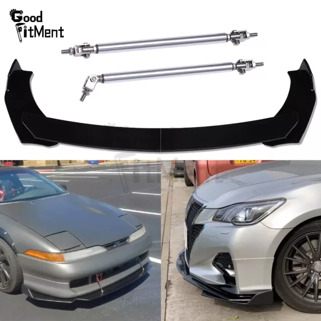 For Pontiac GTO G6 G5 G3 Car Front Bumper Lip Chin Spoiler Splitter + Strut Rods