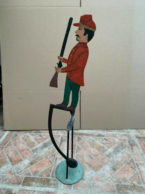 Historisches Blechspielzeug Balance Pendel Figur Soldat