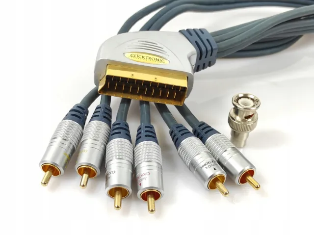 CLICKTRONIC CABLE EURO / 6xRCA 1.5m GOLD-PLATED CONTACTS /#G M1TH 0923