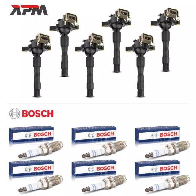 6x ZÜNDSPULE + 6x ORIGINAL BOSCH ZÜNDKERZEN FÜR BMW 3ER E36 5ER E39 7ER E38 Z3