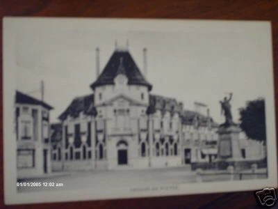 cpa 55 l'hotel de ville de fresnes en woevre