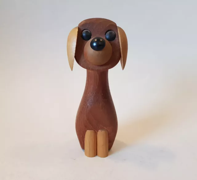 vintage Teak Hund Gunnar Florning Laurids Lonborg Denmark 50er 60er Jahre