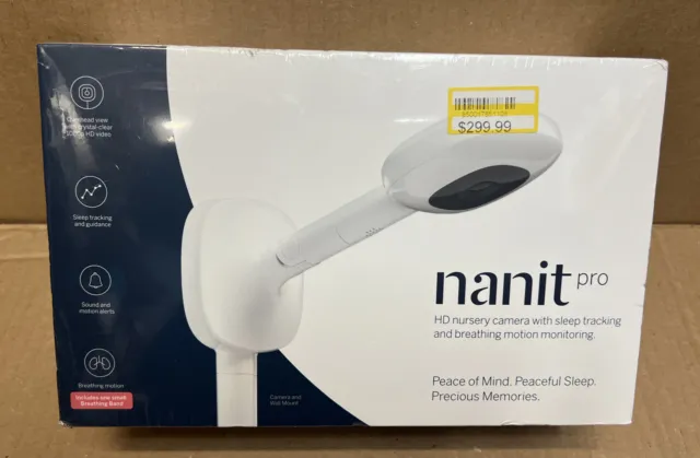 Nanit Pro Smart Baby Monitor & Wall Mount – Wi-Fi HD Video Camera Sleep Coach