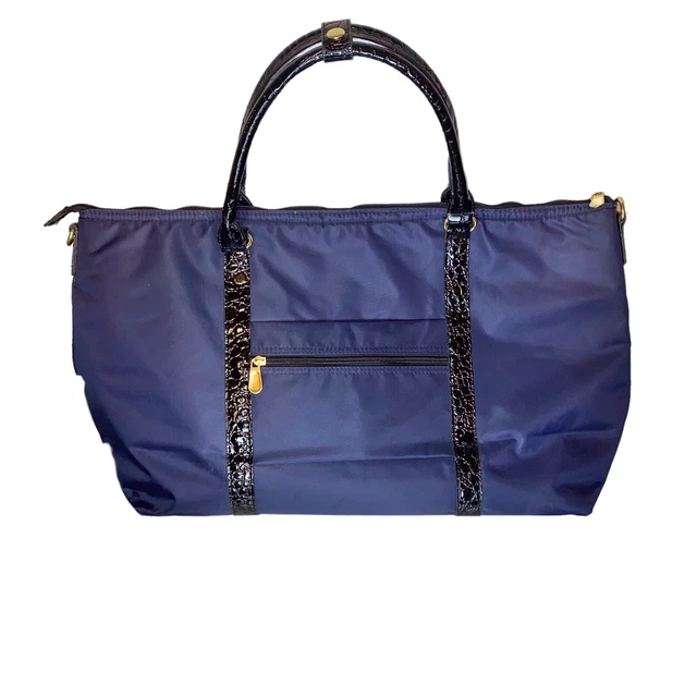 Samantha Brown Large Blue Weekender Style Tote 2