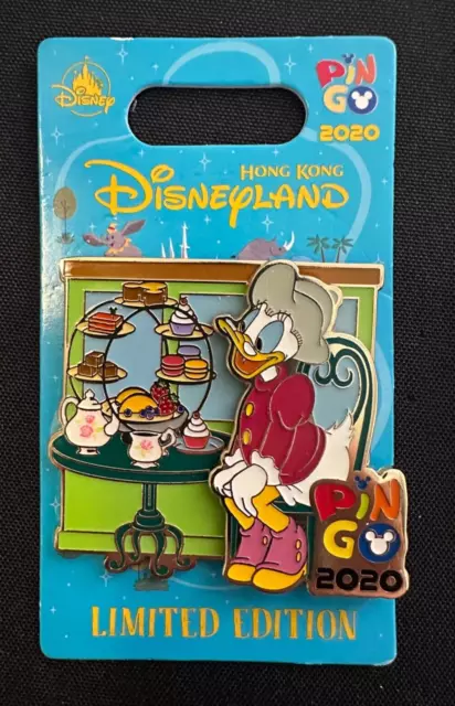 HKDL Hong Kong Pin Go 2020 Donald Grandma Elvira Duck LE 600 Disney Pin