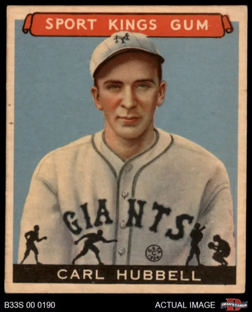 1933 Goudey Sport Kings #42 Carl Hubbell  HOF MVPw 5 - EX B33S 00 0190