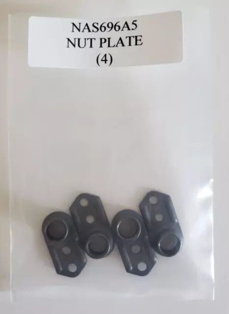 NAS696A5 Plate Nut Self-Locking Steel - Lot of 4