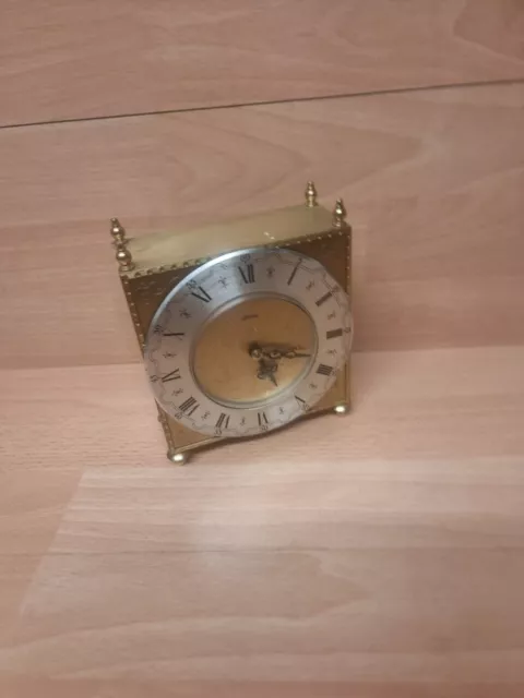 Vintage Brass Mantle Clock untested Spares repair house clearance item