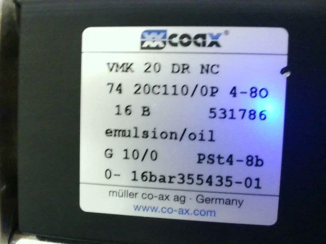 Co-Ax Vmk 20 Dr Nc Pneumatique Valvule 3-Way 1 " Npt - Neuf sans Boite