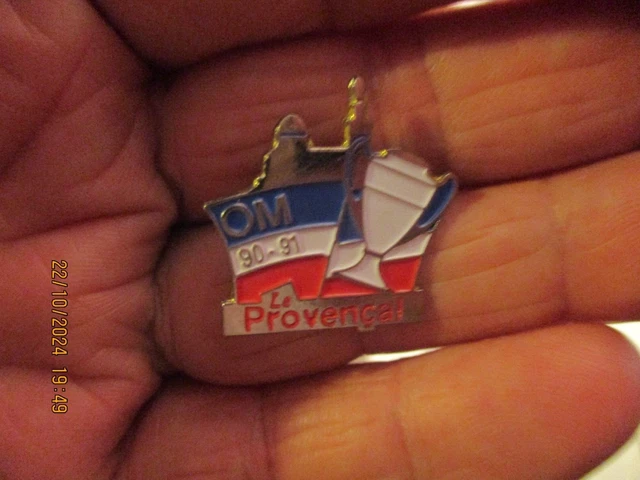 Pin's Olympique De Marseille OM Saison 90-91 - Édition Le Provencal - Collection Football