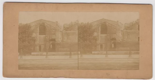 Paris stereoview-ruins of Thermes de Cluny, Roman baths in Paris