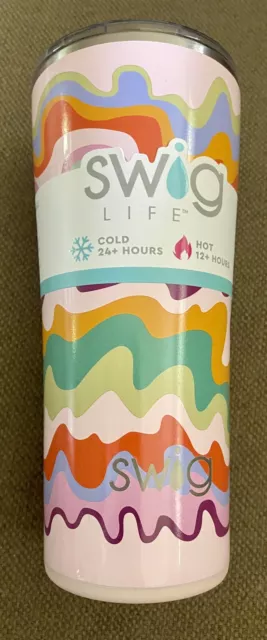 SWIG LIFE: SAND ART TRAVEL TUMBLER 22 OZ Quality Coffee Brand NEW W Tags