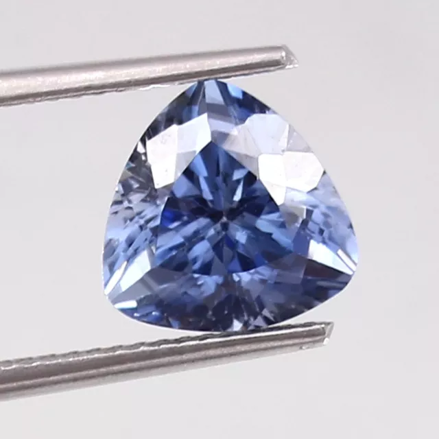 AAA Fine Natural Pastel Blue Montana Sapphire Loose Trillion Gemstone Cut 8x8 MM