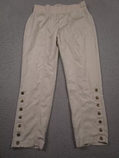 Soft Surroundings Pants Womens Small Petite White Pull On Casual