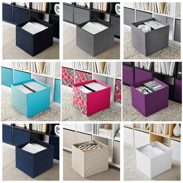 IKEA DRONA Fabric Storage Box Basket w/ Handles Fits Expedit