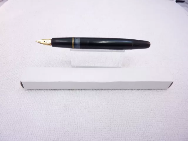 MONTBLANC 252 Kolben- Füller mit OB Feder 14C GOLD 1950 - Kappe fehlt !