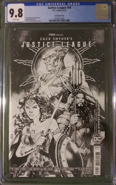 Justice League #59 (2021) - CGC 9.8 - Jim Lee "Snyder Cut" 1:100 sketch variant