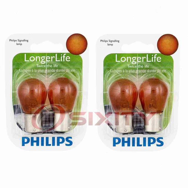 2 pc Philips Rear Turn Signal Light Bulbs for Jaguar S-Type Super V8 Vanden ti