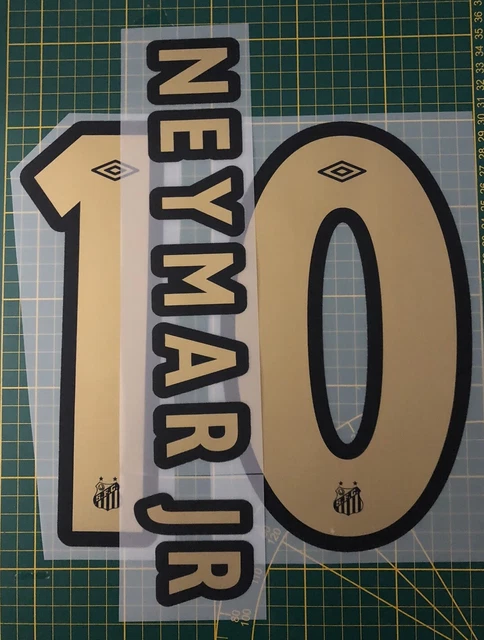 Flocage NEYMAR JR #10 – Santos Extérieur 2024/2025, Neuf Sans Emballage