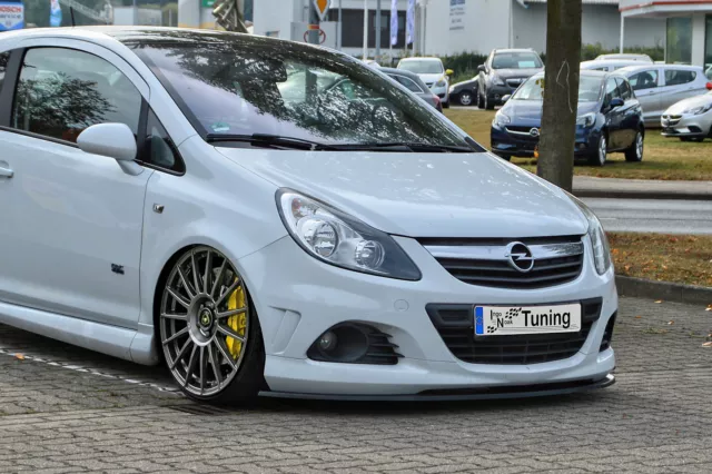 Sonderaktion Frontspoiler Cuplippe mit Wing aus ABS für Opel Corsa F GS-Line