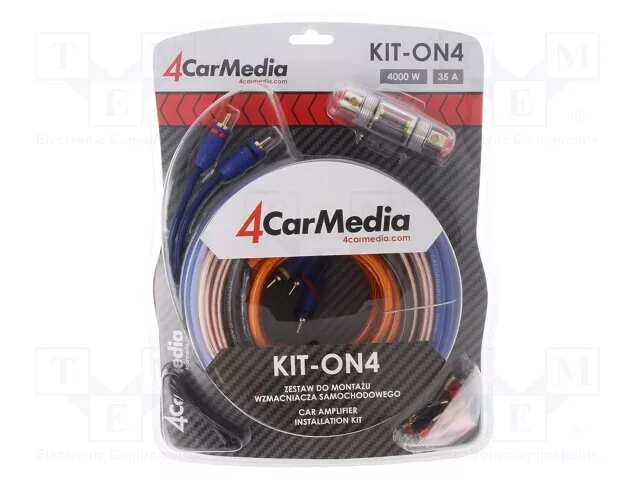 1 ensemble, Kit pour le montage d'amplificateur automobile KIT-ON4 /E2FR
