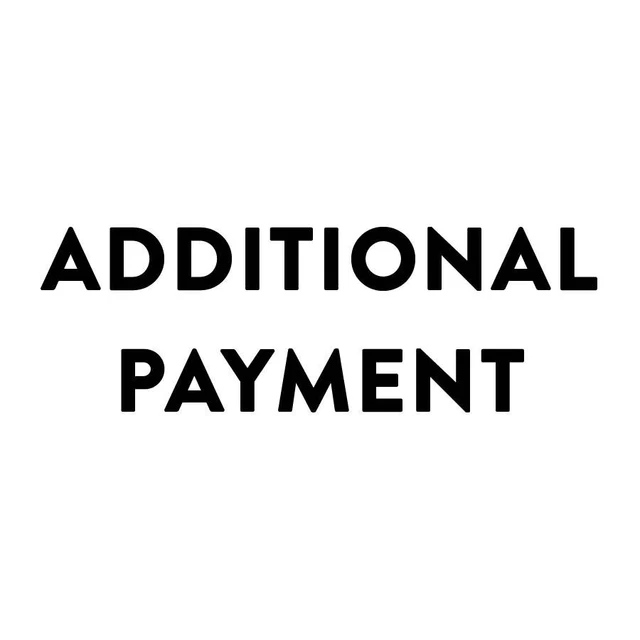 Additional Payment for customizing $ 63