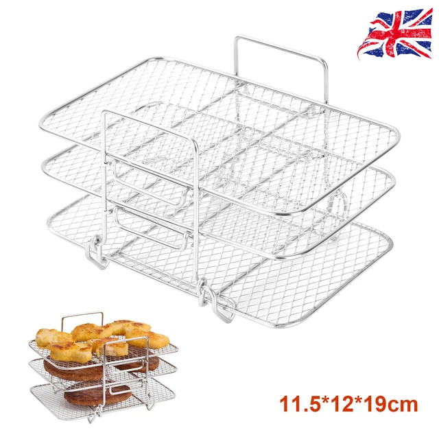 AIR FRYER RACK for Ninja Dual Air Fryer 304 Stainless Steel MultiLayer