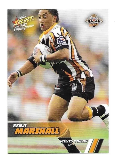 2008 Nrl Select Champions Tigers Benji Marshall 190 Common Card