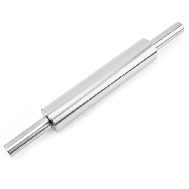 Convenient and Easy to use Stainless Steel Rolling Pin for Quick Baking