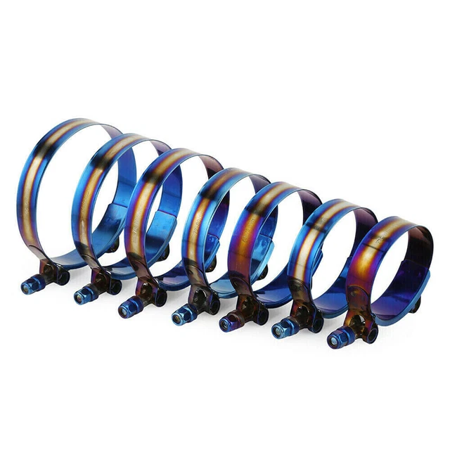 STAINLESS STEEL T-BOLT Intercooler Heavy Duty Intake Hose Clips Turbo ...