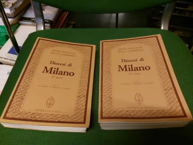 Storia Religiosa Lombardia - Diocesi di Milano - Ed. la Scuola - 2 Voll, 8g24