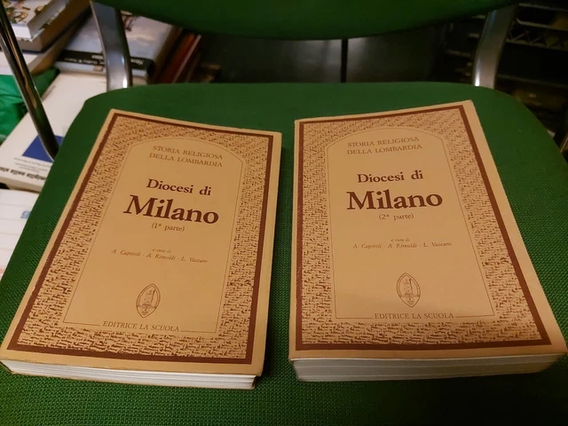 Storia Religiosa Lombardia - Diocesi di Milano - Ed. la Scuola - 2 Voll, 8g24 Storia Religiosa Lombardia - Diocesi di Milano - Ed. la Scuola - 2 Voll, 8g24